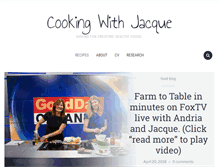 Tablet Screenshot of cookingwithjacque.com